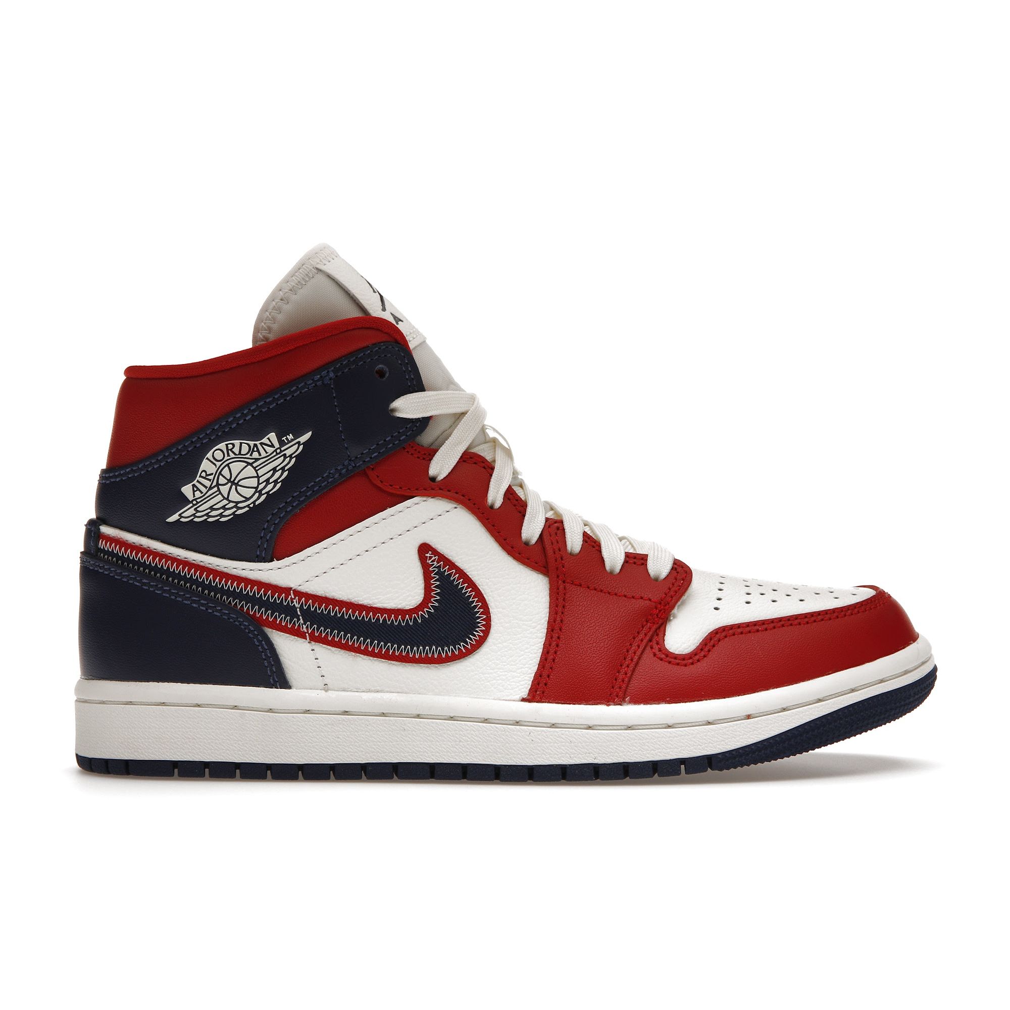 Air Jordan 1 Mid SE USA 2022 Женские кроссовки Red Gym-Red Sail DQ7648-600 42.5
