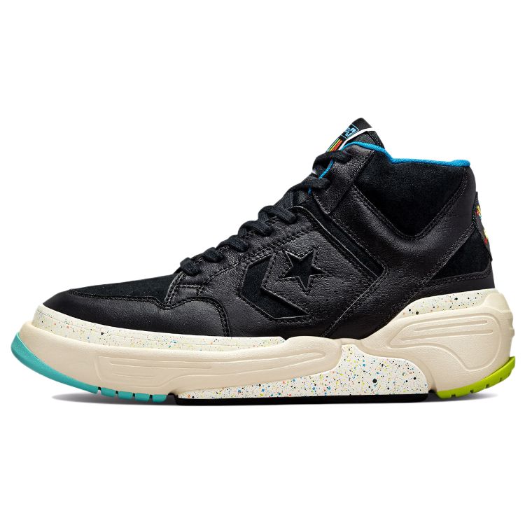 Кроссовки унисекс Converse Weapon CX High Peace & Unity Black Cloud-Cream Lime-Twist 172194C 35