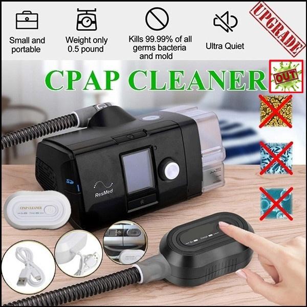 Средства для сна и уменьшения храпа  Joom Высококачественный очиститель CPAP BPAP, дезинфектор, дезинфицирующее средство, озоновый стерилизатор, апноэ во сне, храп, новый, 22000 мАч, USB, автоматическая перезаряжаемая очистка чёрный