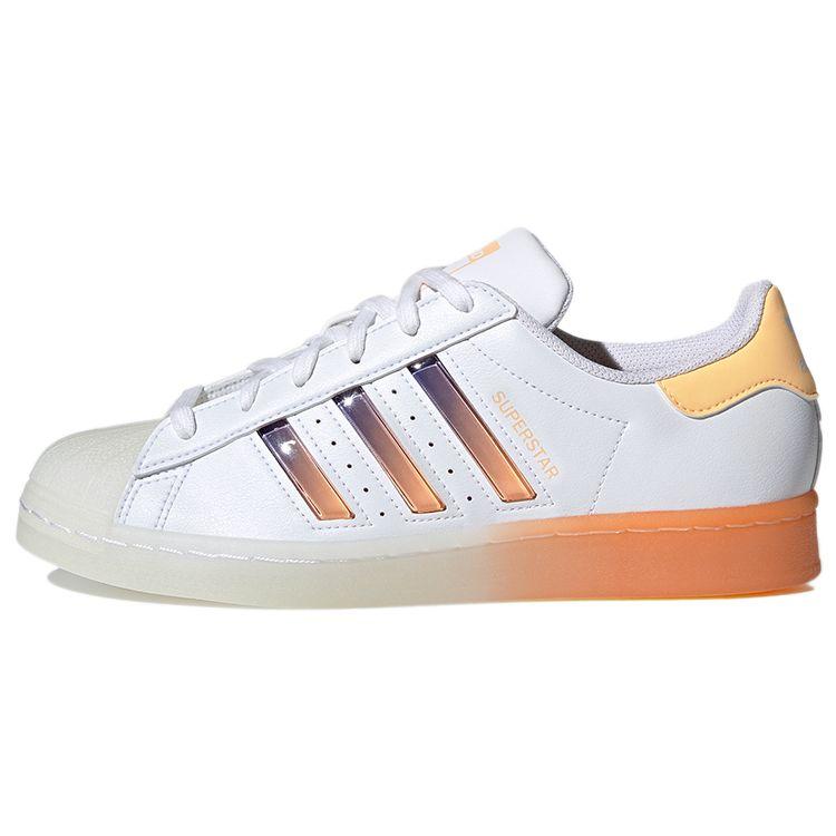Adidas Superstar White Acid Orange Женские кроссовки Cloud-White Semi-Night-Flash GW4908 36