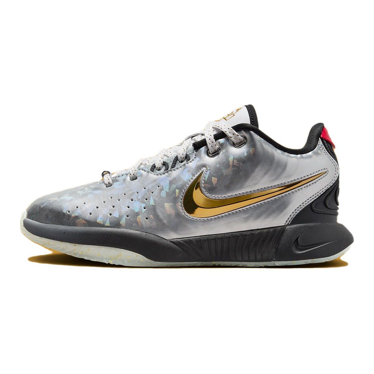 Детские кроссовки Nike LeBron 21 GS SE All-Star Silver Metallic-Silver Metallic-Gold FJ1530-001 37.5