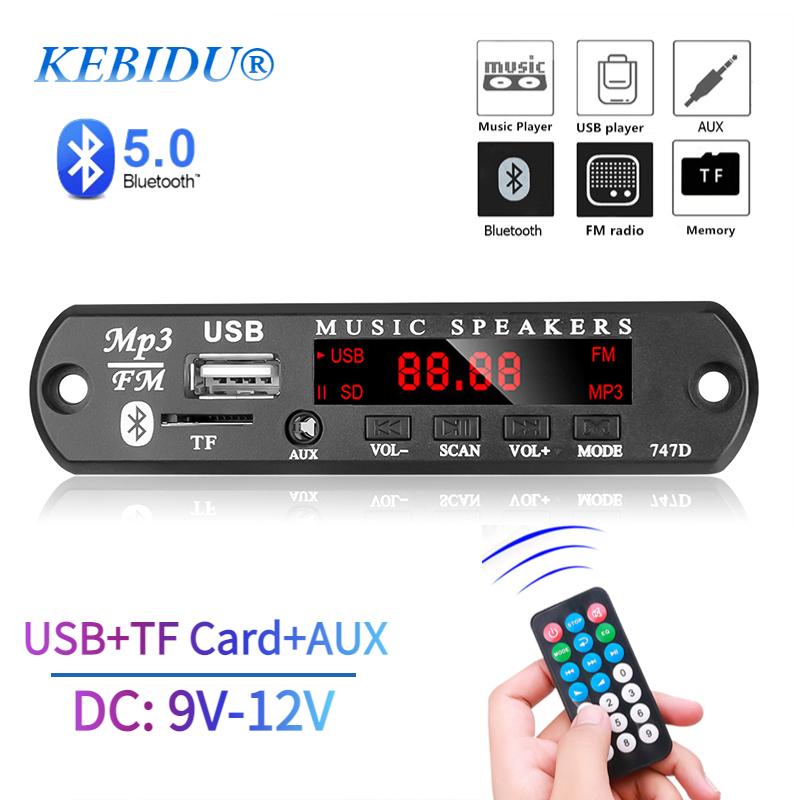  TF FM-радио аудио MP3-плеер AUX MP3 модуль декодер плата USB источник питания автомобильный пульт дистанционного управления музыкальным динамиком 9 В 12 В