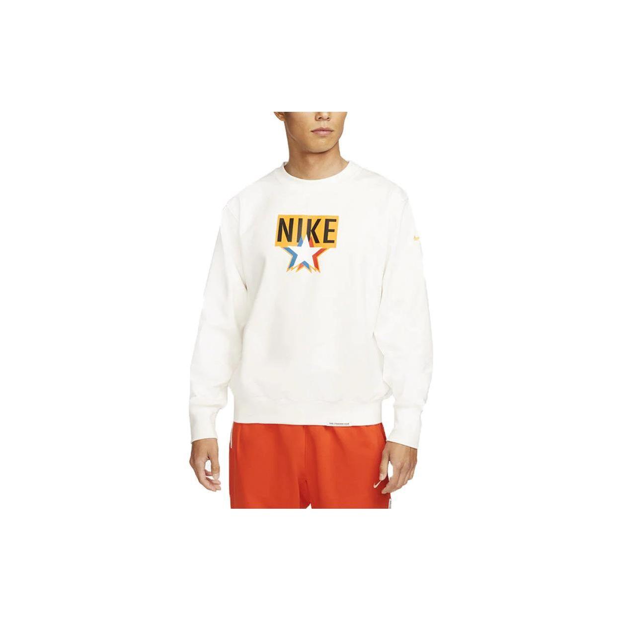 Мужская однотонная толстовка с круглым вырезом и длинными рукавами Nike, белый цвет DV7975-133 XL