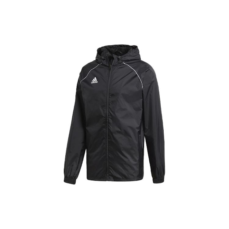 Adidas Core18 Rn Тканая футбольная куртка с капюшоном Мужская куртка Черная CE9048 XS