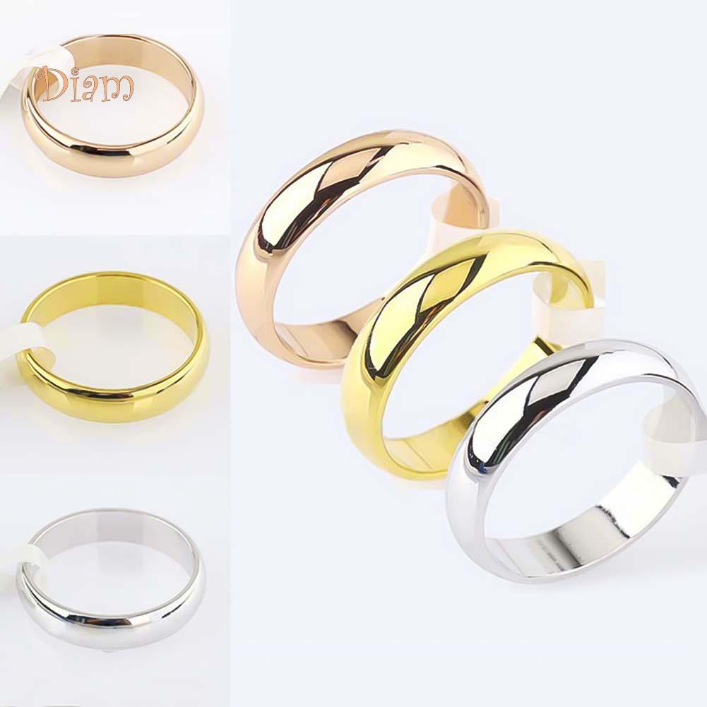Diamonding Jewelry Chic Unisex Fine Polished Dome Кольцо-палец из нержавеющей стали Свадьба US 11 серебряный