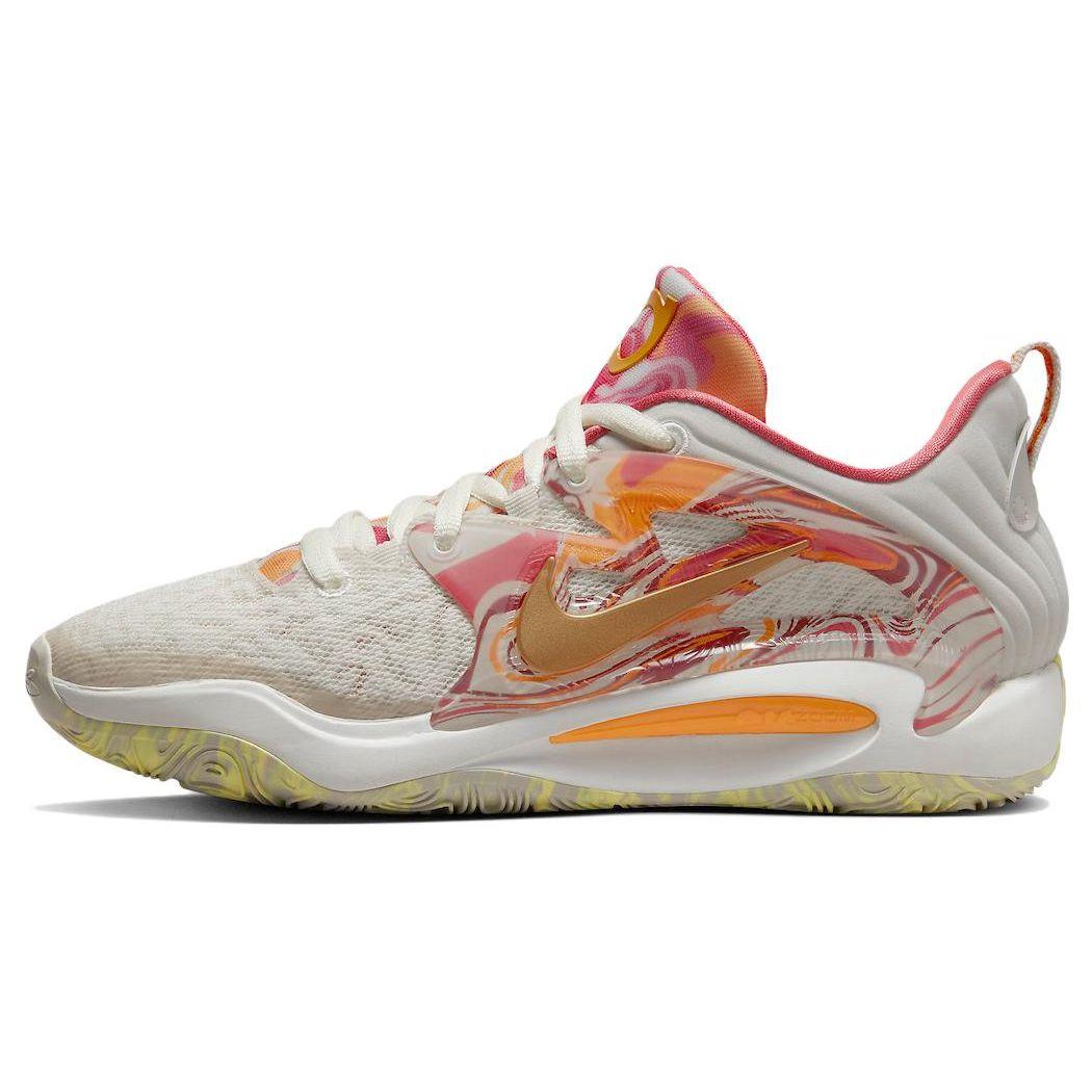 Мужские кроссовки Nike KD 15 All-Star Коричневые светло-оревово-коричневые металлик-золотые DV1199-100 44.5