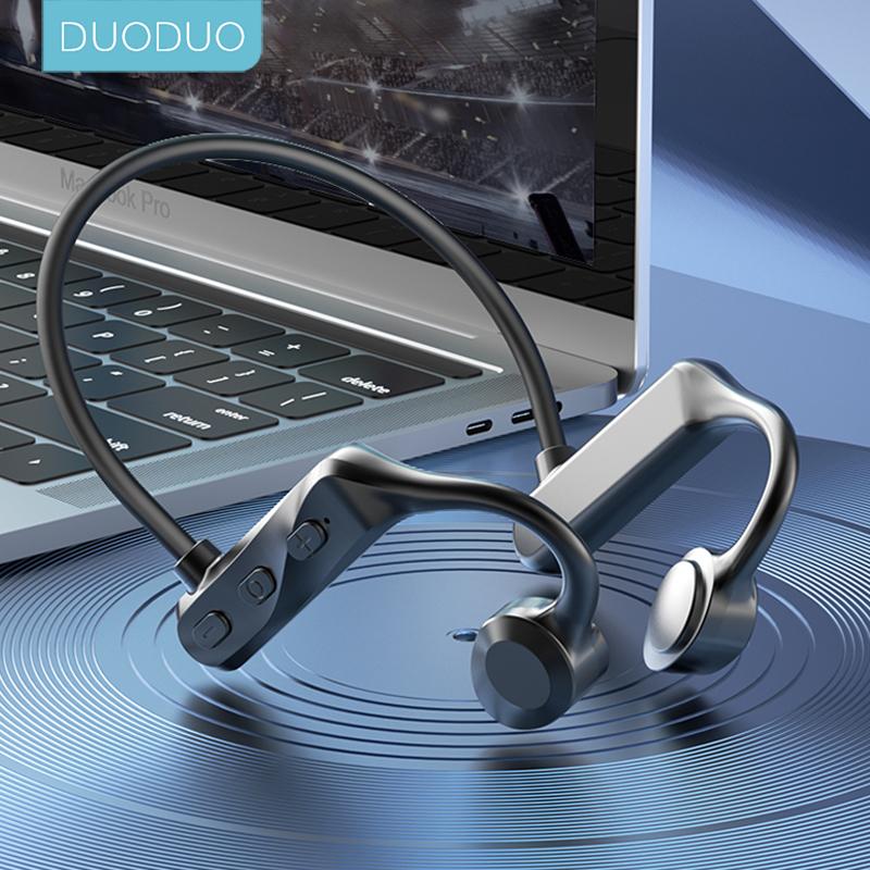 K69 Наушники с костной проводимостью TWS Беспроводные спортивные наушники Fone Bluetooth-гарнитура Громкая связь с микрофоном для бега Игровая гарнитура earphones розовый