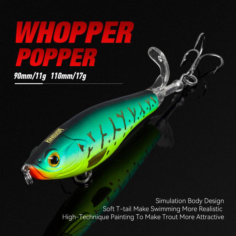 Kingdom Pencil рыболовные приманки 90 мм 110 мм Topwater мягкие вращающиеся спиннинговые хвостовые приманки для сибаса приманки для окуня, карпа, троллинга 11g