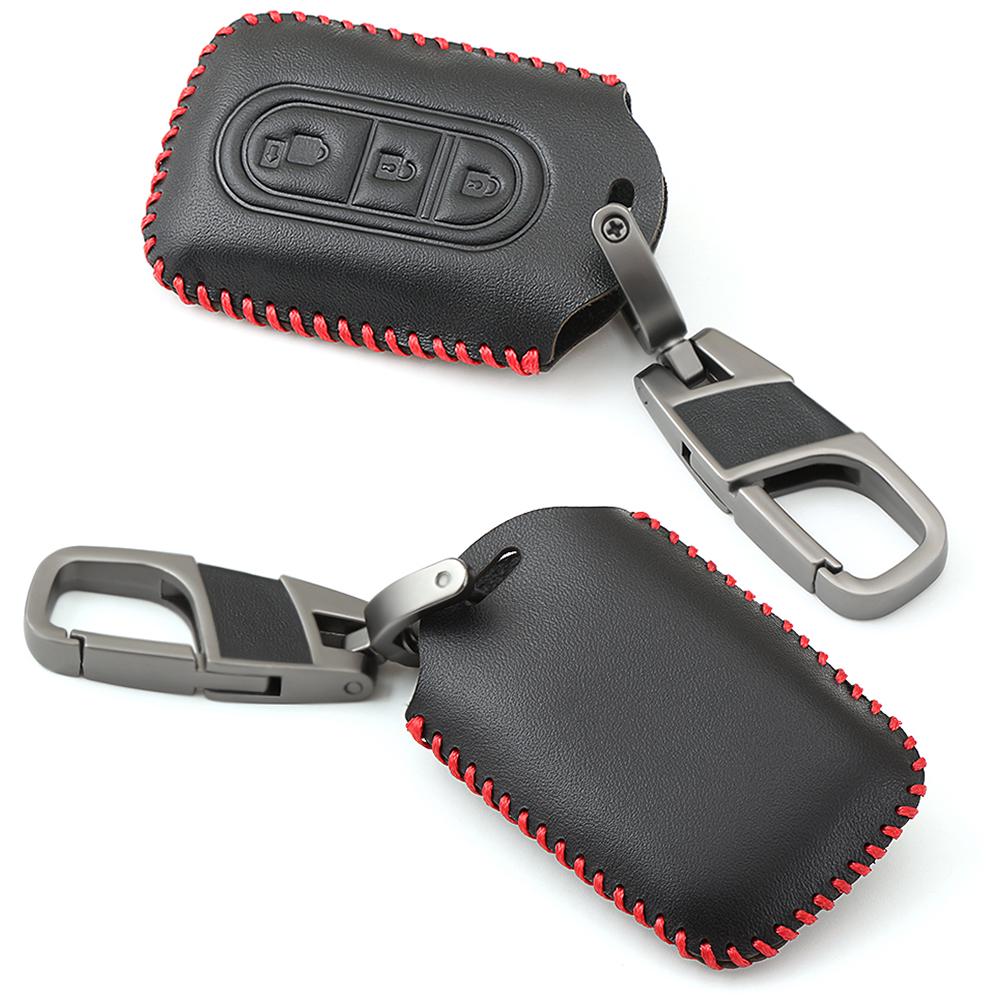 Кожаный чехол для автомобильного ключа FOB для Nissan Duke MICRA QASHQAI JUKE X-Trail NAVARA Smart Car Key