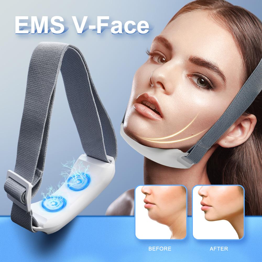   Joom V-Face Уменьшитель двойного подбородка Массажер для лица Подтяжка лица для похудения Микротоковое косметическое устройство Подтяжка кожи