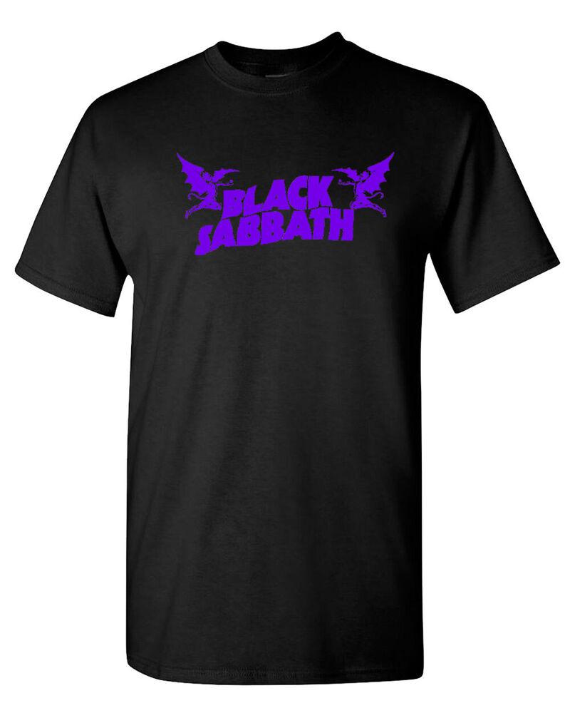 Черный - Черная футболка унисекс Sabbath P Rock S