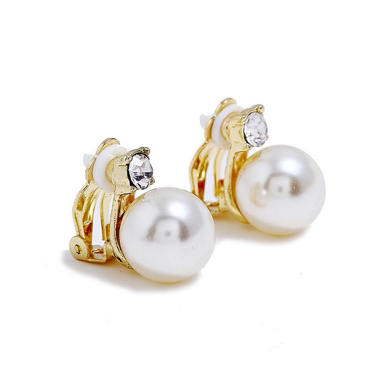 Клипсы для женщин без пирсинга без отверстия Brincos Pearl Модные украшения серебряный