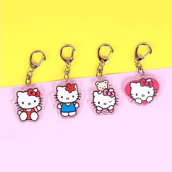 Брелок-подставка Hello Kitty Airpod Buzz Keyring, набор из 4 предметов с подвесками на акриловую сумку, популярный персонаж в Корее