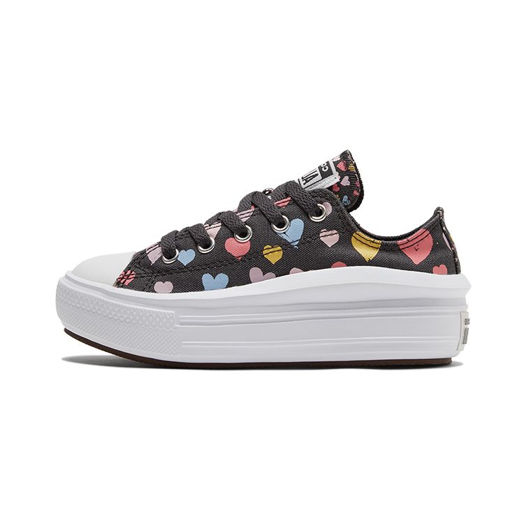 Детские кроссовки Converse Chuck Taylor All Star Move Low PS Always On Hearts Black Storm-Wind White 371591C 34
