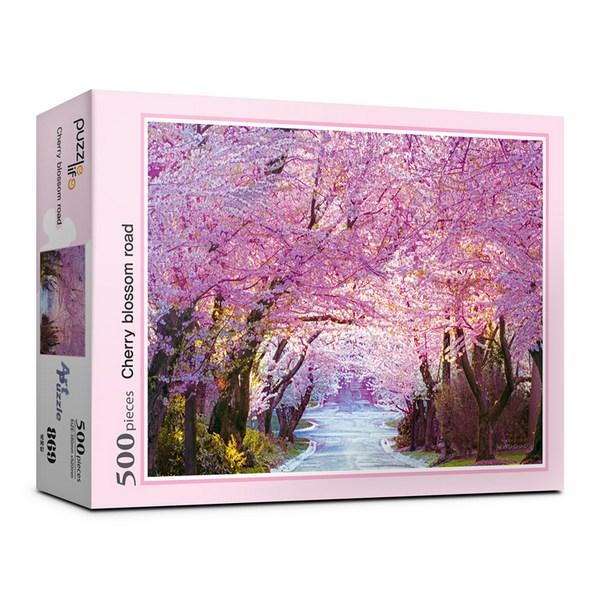 Пазл Life Cherry Blossom Road Jigsaw Puzzle PL869, 500 деталей, разные цвета Пазл, Детские игры, Развивающие игрушки