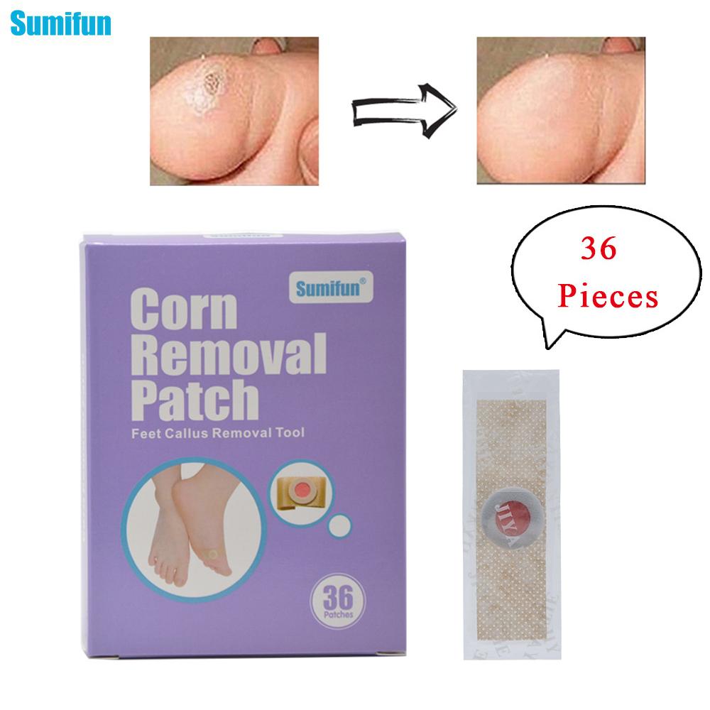 Sumifun 36 шт. пластырь для удаления мозолей, пластырь для снятия боли при подошвенной боли, лечебный пластырь, наклейка на мозоли 36Pcs