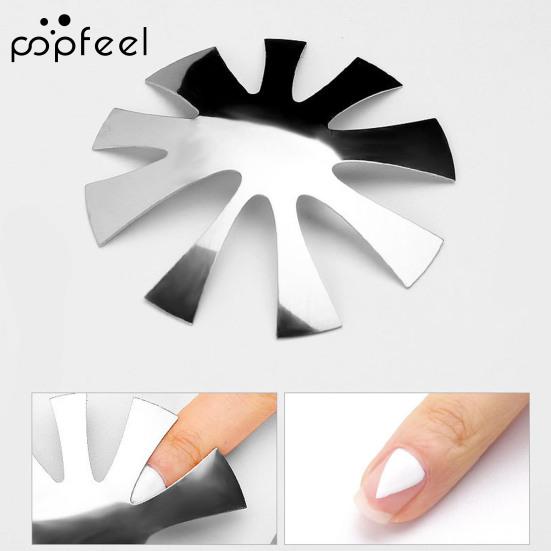 Popfeel 1 шт., французские кончики, кусачки для стрижки ногтей из нержавеющей стали, инструмент для стрижки ногтей серебряный