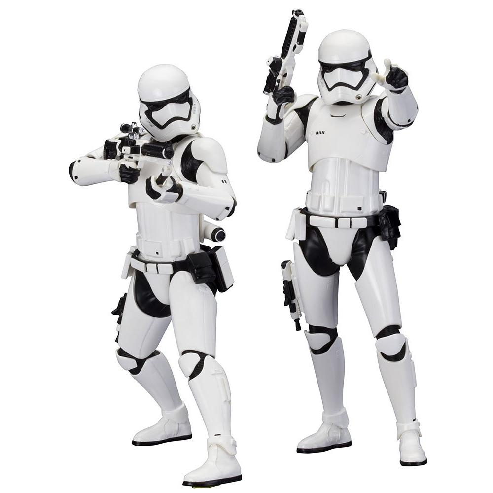 Kotobukiya ARTFX+ STAR WARS Первый Орден Штурмовик 2 шт 110 масштаб ПВХ окрашенная простая сборная фигурка