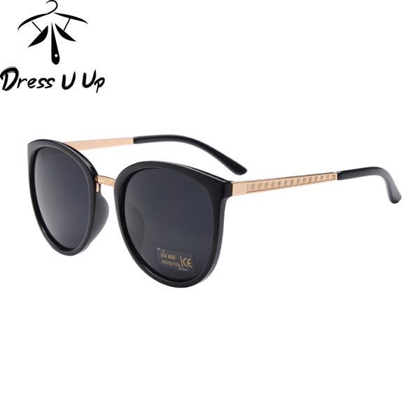  Круглые женские солнцезащитные очки DRESS U UP в оправе Metel Best For Outdoor Sport C5