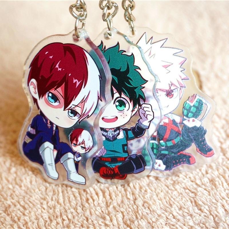 Акриловый брелок аниме My Hero Academia Midoriya Izuku Bakugou Katsuki Todoroki Shoto Midoriya Izuku