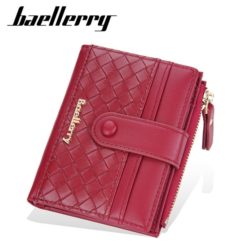 Baellerry женский мини-кошелек модный брендовый дизайн двойные кошельки из искусственной кожи кошелек с держателем для карт 12*10*2.5cm красный