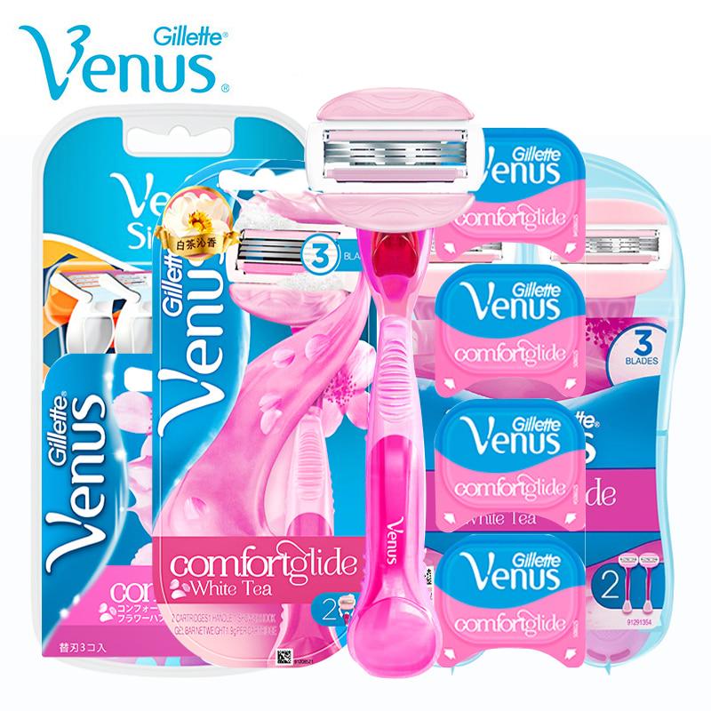 Gillette Venus женские лезвия для бритья, женская бритва для удаления волос, эпилятор, бикини, бритва для тела, подмышек, сменные бритвы, триммер розовый