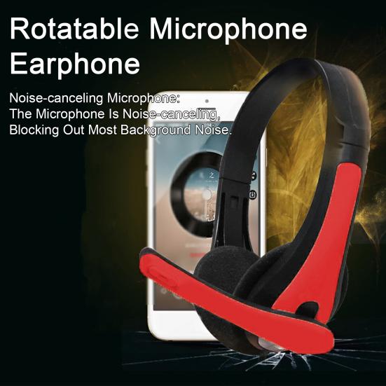 USB-проводная компьютерная гарнитура Clear Voice с микрофоном с шумоподавлением идеально подходит для колл-центра, офиса, школы, ПК, игр жёлтый