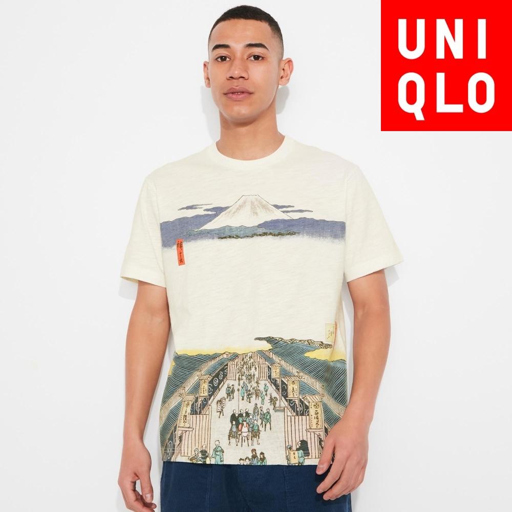Футболка с коротким рукавом Uniqlo Japan Ukiyo E UT Graphic 01 OFF WHITE/S
