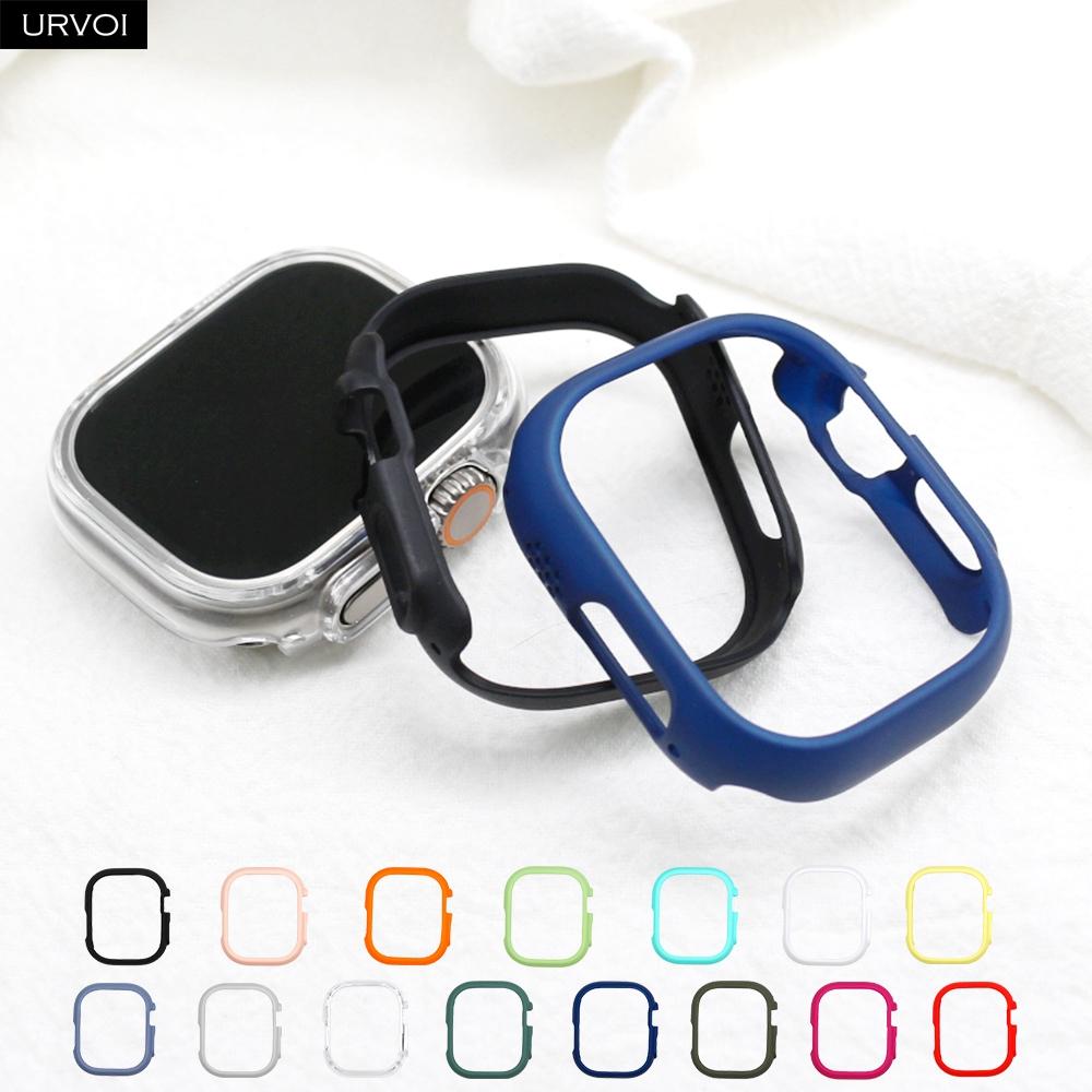 Чехол Candy PC для Apple Watch Ultra Series 8 7 6 SE 5 4 Защитная крышка для бампера iWatch Ультратонкая рамка, облегающая посадка 38 мм, 40 мм, 41 мм, 42 мм, 44 мм, 45 мм, 49 мм For 38mm Apple Watch белый