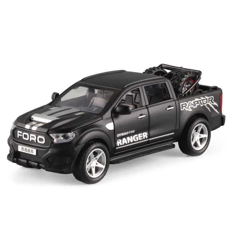 1/32 для детей, игрушки, подарок, ограниченная серия Ford Raptor F 350, пикап, модель автомобиля из сплава, внедорожник 1/32-Size:17.5*7*6.5cm чёрный
