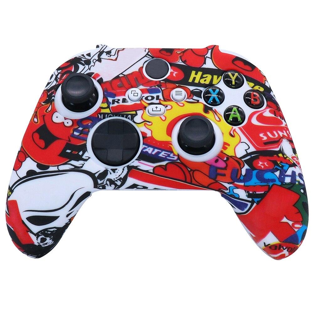 Для Xbox Series S/X крышка ручки камуфляжный силиконовый защитный чехол Xsx игровая ручка лист масло водяной знак мягкая резиновая крышка
