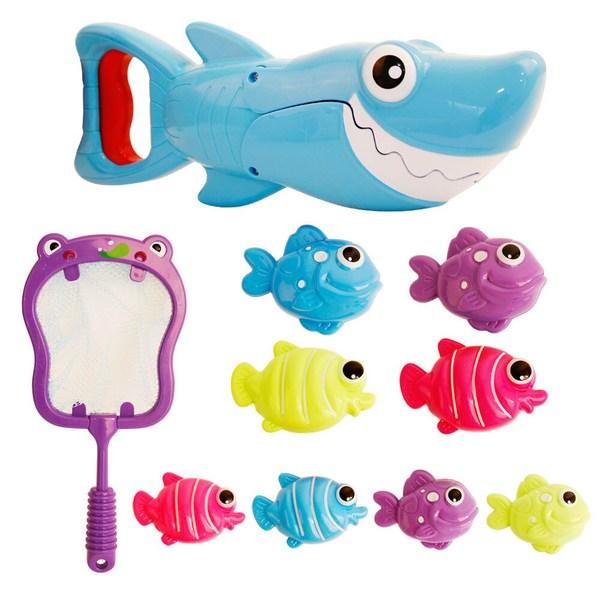 Игрушка для ванны Shark Hunter vs.. Набор из 10 пенсов, разные цвета, популярные корейские игрушки.