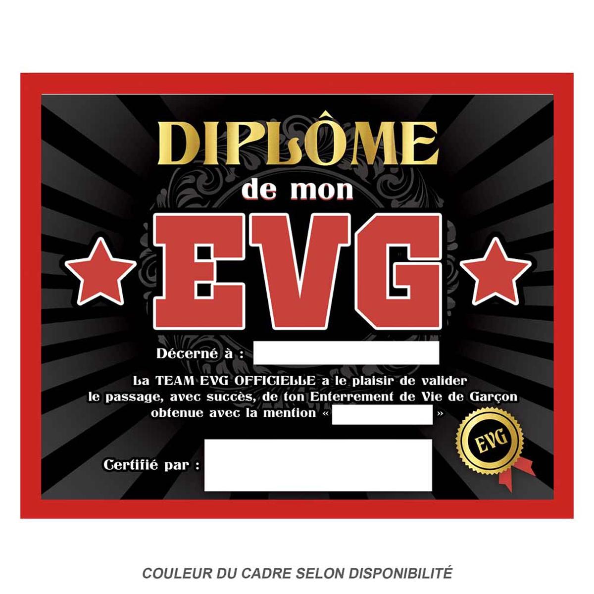 Les Trésors De Lily [Q9594] - Рамка  Diplôme de mon EVG  черно-красная - 25x20x1. 5см чёрный