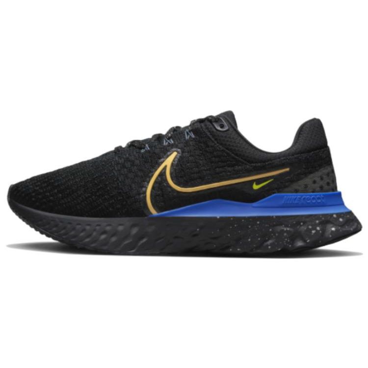Мужские кроссовки Nike React Infinity Run Flyknit 3 Black Citron Royal Citron-Pulse Hyper-Royal DZ4845-001 38.5