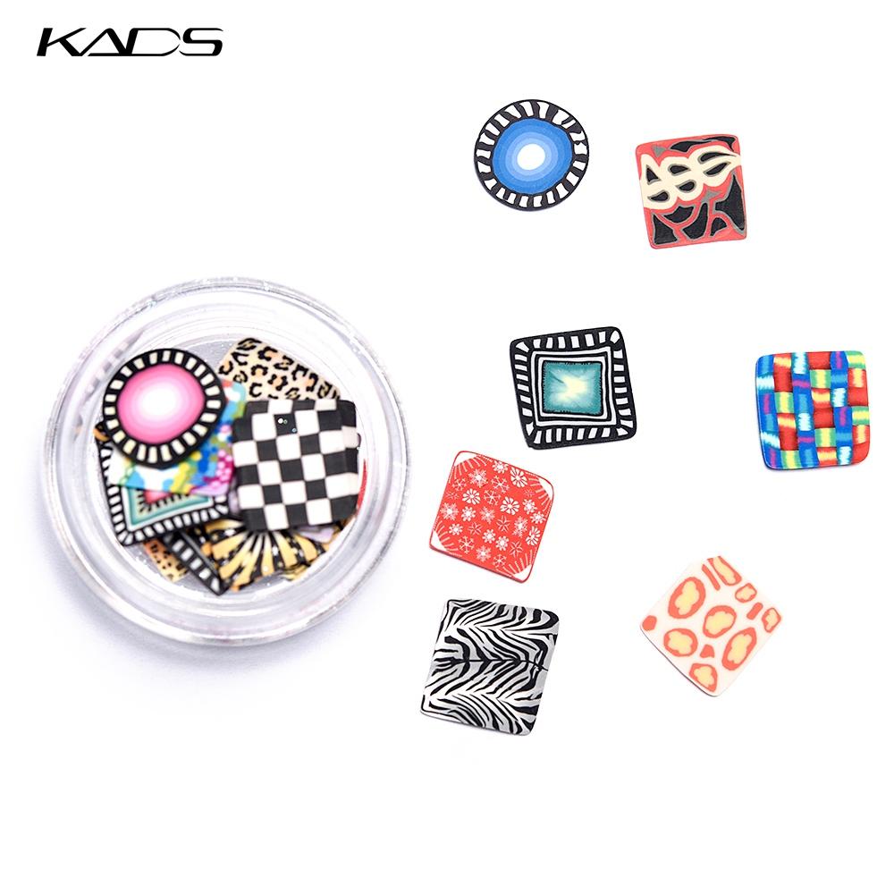 KADS Полимерная глина, наклейка для ногтей, 3D DIY, ломтики, декоративная наклейка, акриловая, красивый дизайн «сделай сам», кусочек, декор для ногтей, женский инструмент