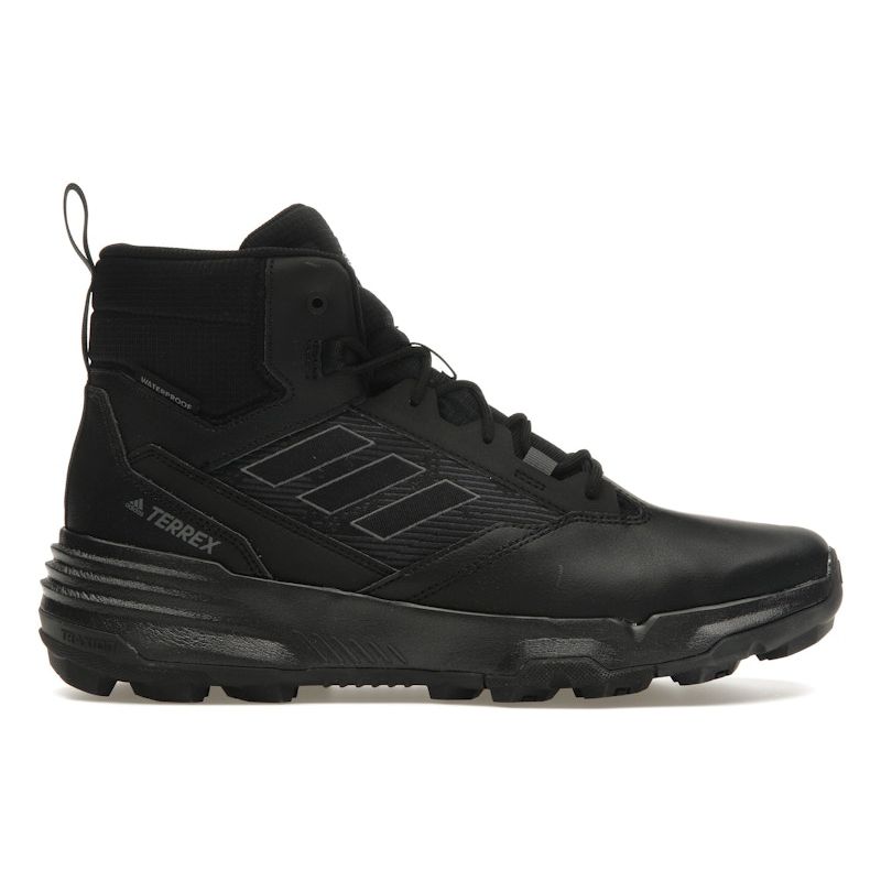 adidas Terrex Unity Leather Mid Rain.RDY Black Grey Мужские кроссовки Core-Black Grey-Four Grey-Six GZ3325 44