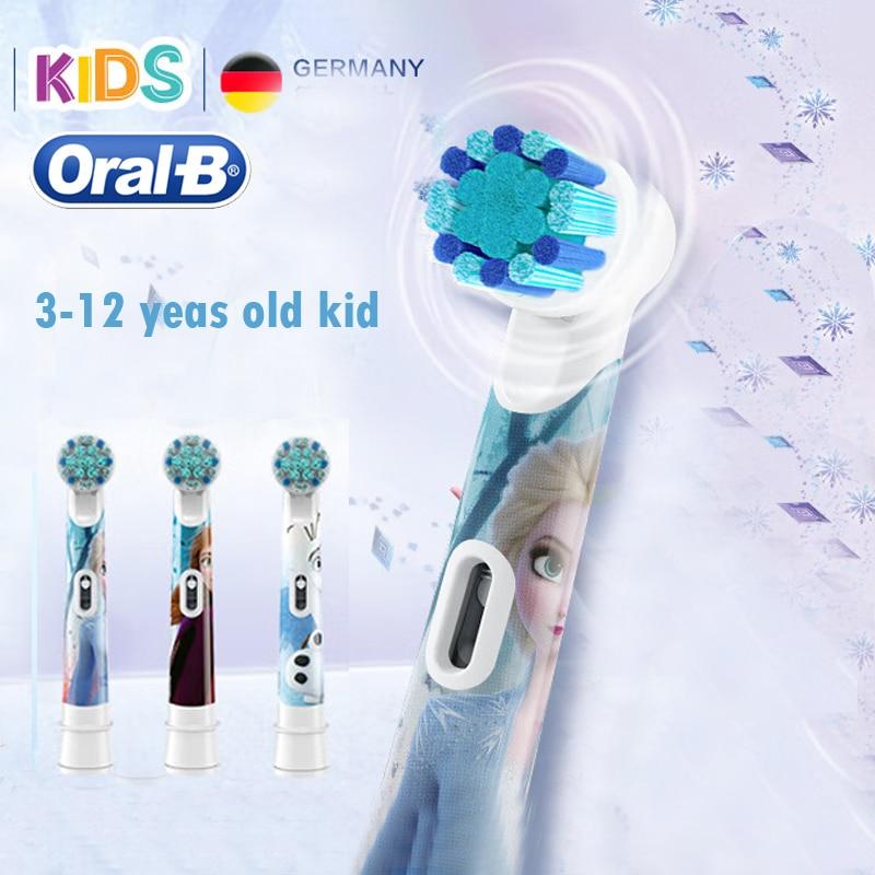 Детские насадки для электрических зубных щеток Oral B «Замороженные люди-пауки», машинки с Микки принцессой, 3 шт./упак., вращающиеся насадки для щеток, уход за полостью рта, возраст 3+