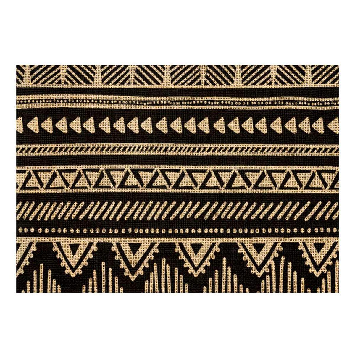 Les Trésors De Lily [Q4143] - Салфетки из мешковины  Boho  бежевый черный - 42x30 см бежевый