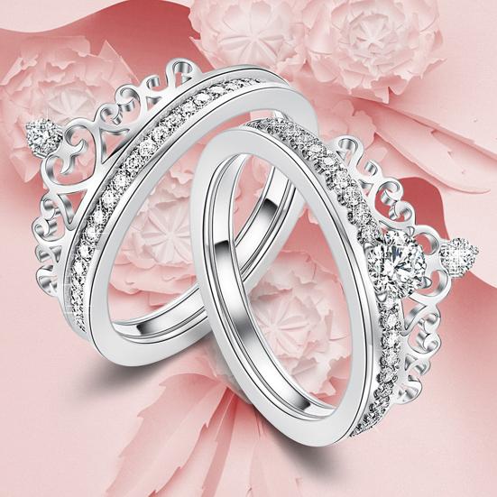 Обручальное кольцо со съемной короной Vintage Lover US 8 розового золота