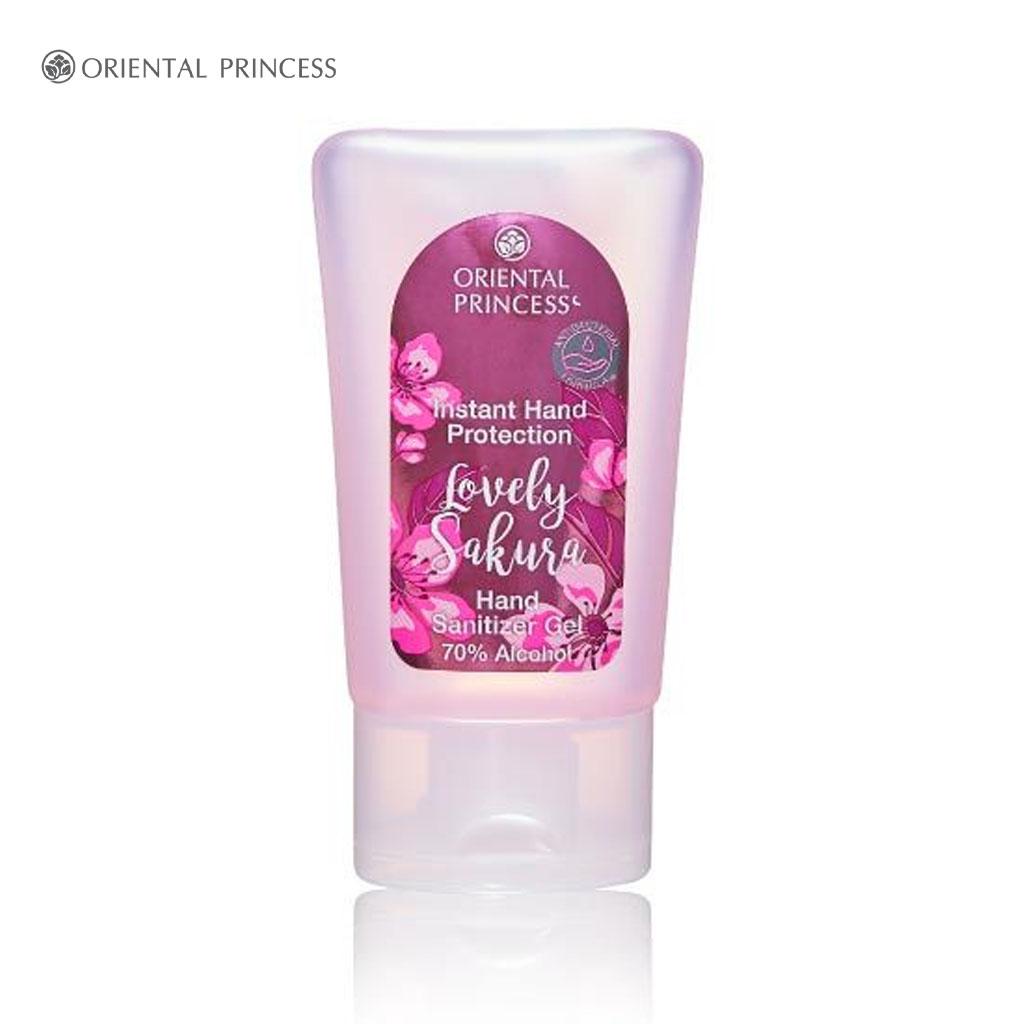 ORIENTAL PRINCESS Мгновенная защита рук Дезинфицирующий гель для рук Lovely Sakura (70% спирта) 60 мл 60 ml