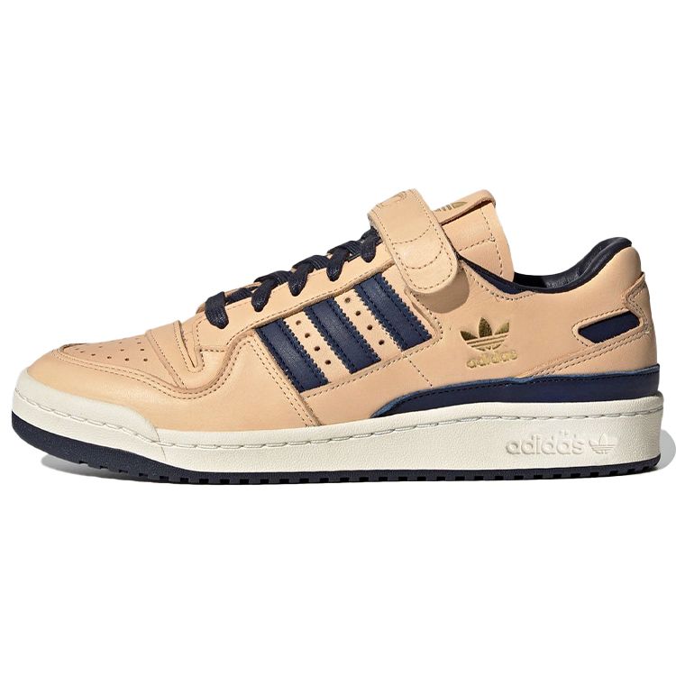Кроссовки унисекс adidas Forum 84 Low Tan Blue, кремовый цвет, золотистая фольга, поставщик, FY7792 36