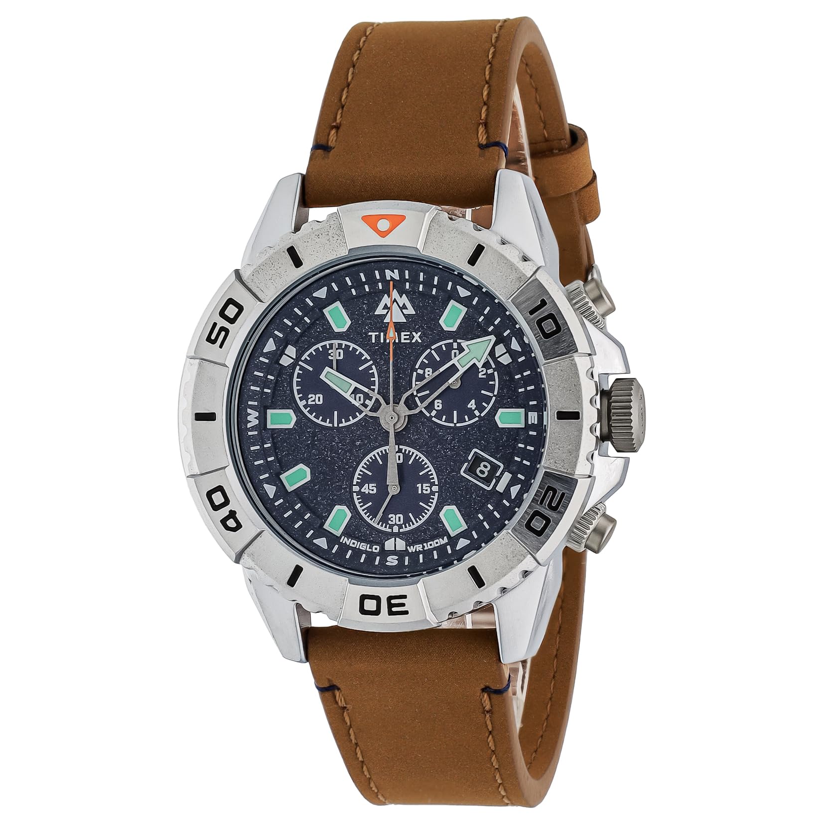 [TIMEX] Expedition North Blue Dial Stainless Steel Mineral Glass Quartz Philippine Watch Brand TW2W16300 Mens Brown