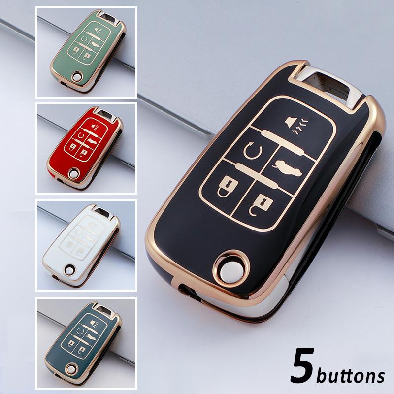 Мягкий складной чехол для ключей из ТПУ с 3/4/5 кнопками для Chevrolet Cruze Aveo Trax Sail Malibu Captiva Opel Vauxhall Astra J Corsa Insignia Mokka 3 button key cover белый