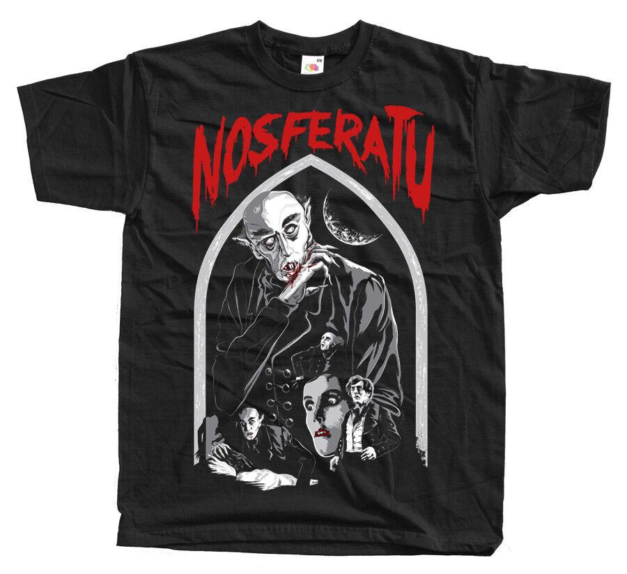Nosferatu V3 FW Murnau постер фильма 1922, черная футболка унисекс S