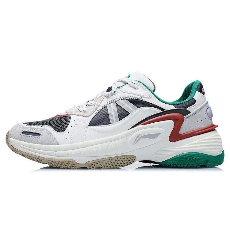 Кроссовки Li Ning Dandai Reflective Support Low Top для бега Мужские кроссовки Серый Белый Красный AGCR357-5 41⅔
