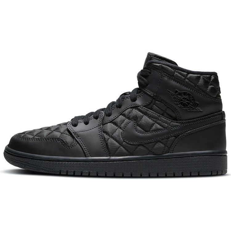 Air Jordan 1 Mid SE Черные стеганые женские кроссовки Белые DB6078-001 38
