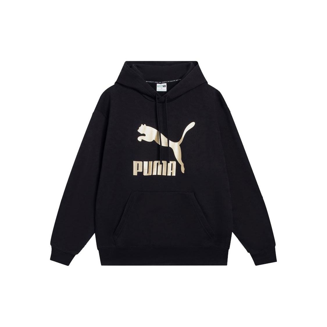Толстовка с капюшоном и длинным рукавом с логотипом PUMA Мужские топы Черный 537678-01 M