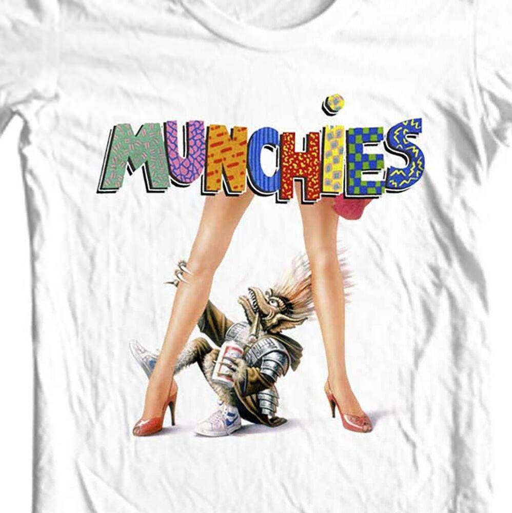 Футболка Munchies в стиле ретро 80-х годов, футболка с изображением научно-фантастических тварей, гремлинов, дерьмо S