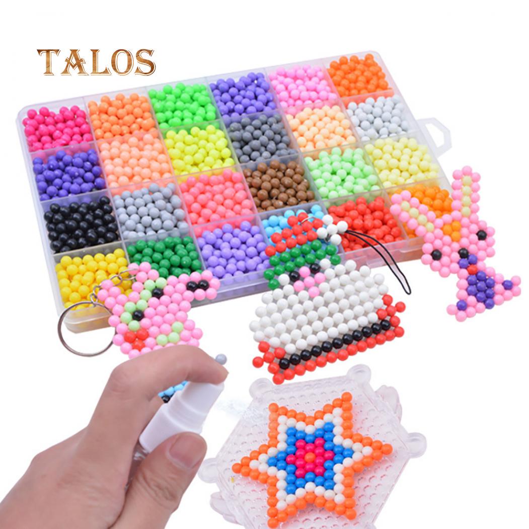T-Toys Многоцветная Волшебная Вода Аква Липкие Бусины Сменные Аксессуары Художественные Ремесла Детские Игрушки 1#