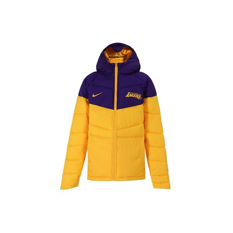 Nike Kids Sports Повседневная хлопковая куртка с капюшоном Мужская верхняя одежда Lakers-Purple 3Z2B7FEXT-LAK XL
